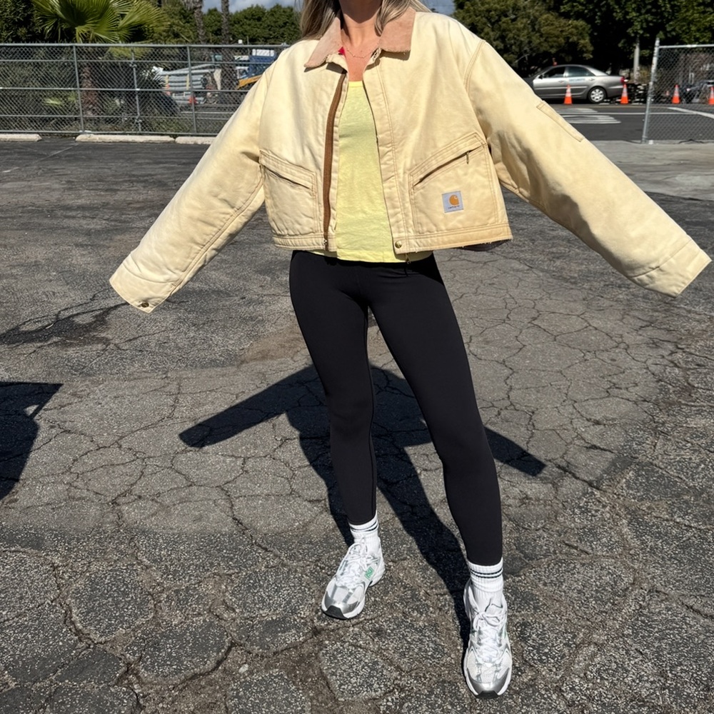 Vintage Carhartt Women's Cream Jacket